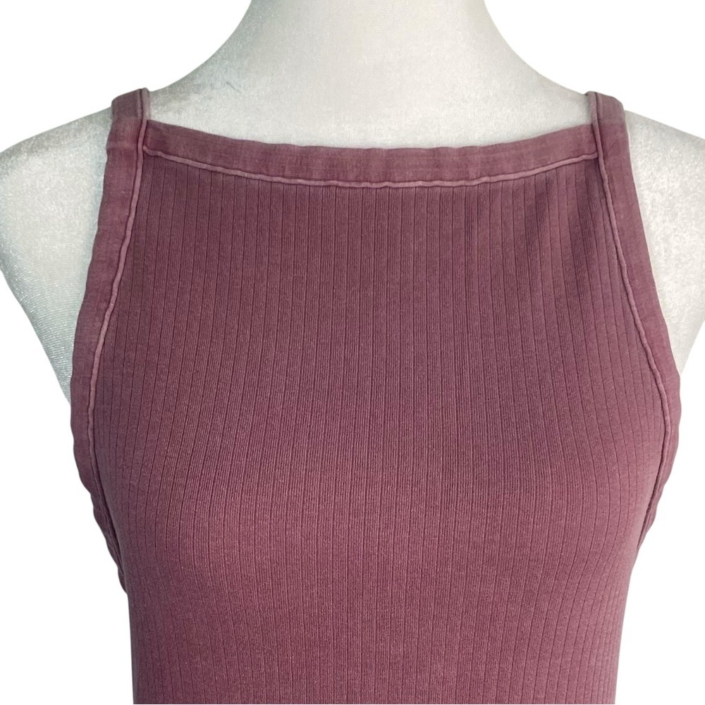 Free People Intimately High Neck Low Back Ribbed Tank Top - Picture 2 of 8